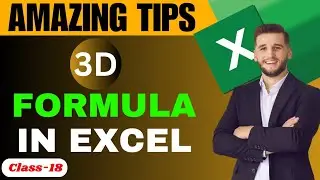 MS Excel : How to use 3D Formula In Excel