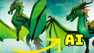 AI animates FULL Wings of Fire book Covers&hellip;(CREEPY)