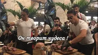 В РЕСТОРАНЕ У ЗНАМЕНИТОГО НУСРЕТА.ОБАЛДЕЛА ОТ БЛЮДА.ПРОГУЛКА ПО ГАРЕМУ.