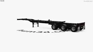 Pratt GN2040EZ Container Chassis 40ft Semi Trailer 2021 3D model by 3DModels.org