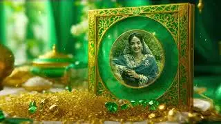 Mus Trendy 3D Arabic Photo Frame Theme Invitation P1327