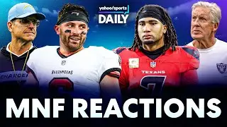 Baker Mayfield GUTSY comeback win vs Stroud's Texans, + Pete Carroll & Jim Harbaugh RIVALRY renewed