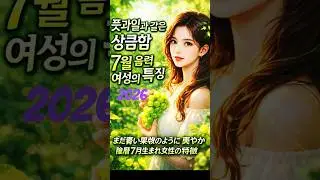 Characteristics of women in the seventh month of the lunar calendar.