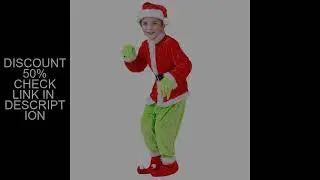 Halloween Explosive Green Hairy Monster Grinch Costume Santa Claus With Pantsuits Play Clothing Whol