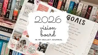 Создаю свою доску визуализации целей на 2026 год в своем ежедневнике Bullet Journal.