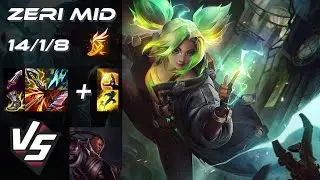 MID Zeri vs Lucian - EU Challenger Patch 14.13