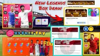Upcoming new Legends pack & October login campaign rewards | Pes 2021