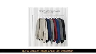 Top Autumn Cardigan Men's Warm Fashion Solid Color V-neck Knitted Sweater Men Streetwear Loose Kore