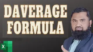 Microsoft Excel Basics | Daverage Function In Excel