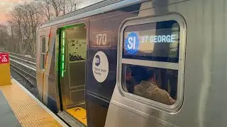 Staten Island Railway [Short] - R211S #170-174 Departs Dongan Hills! 