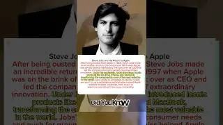 The Incredible Comeback of Steve Jobs