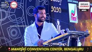 Abdul Musaddiq President KTCC addresses at Karnataka Business Awards 2021.