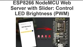 how to control brightness of led using web server