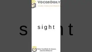 VocabDaily Learn Vocabulary Fast with Audio Flashcards! sight #VocabDaily #English #shorts