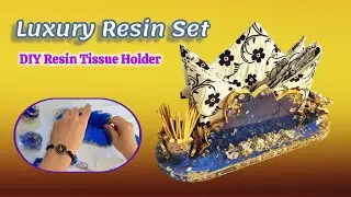 💛I’m back🤗 Luxury Resin Napkin Holder + Toothpick Holder Tutorial✨️