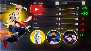 Funciona? Testando Sensi de Youtubers Famosos no Free Fire 🔥 Sensibilidade Free Fire