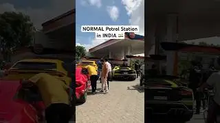 Petrol station in India 🔥❤️#supercars #shorts #status #car #viral #reels #viralvideo #trending