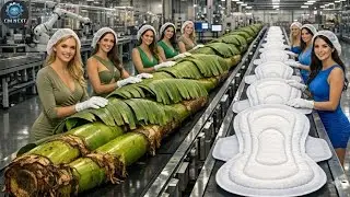 Engineering Marvel: Inside a High-Tech Banana Stem Plant & Sanitary Pad Assembly Line