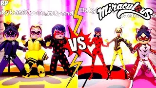 NEW EVIL VS ORIGINAL TRANSFORMATION (COMPARISON) NO MIRACULOUS RP - MIRACULOUS ROBLOX!