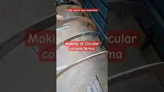 Giving shape to metal in Circular column farma. #engineering
