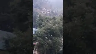 shangla raining 🌧 and mountain village and houses music 🎶