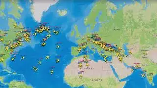 ATC radar showing plane chaos after London Heathrow Fire