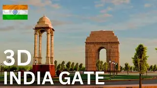 Indian Monument India Gate 3D Models for Metaverse !