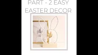 PART - 2: Easter bunny tutorial. Easy Easter decoration 🐇 Macrame Easter decor tutorial🐰