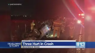 3 hurt in Bradshaw Road crash