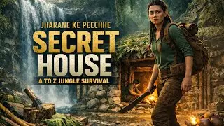 Jungle Ke Beech Waterfall Secret House 🏠 | Full Survival Build | #diya  