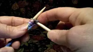 How to Knit using the Continental (German) method - knit stitch