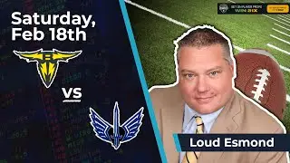 Free NFL Betting Pick: XFL BETS: BATTLEHAWKS vs BRAHMAS Bets | Loud Esmond | 2/18/23