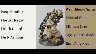 Easy Painting Horus Heresy Death Guard Dirty Bone Armour