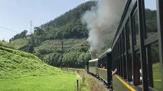 Trip on a steam train in Azpeitia (Basque Country)