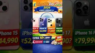 iPhone Prices Shocked India! 😱 Flipkart Republic Day Sale 2026 | #shorts #youtubeshorts #news