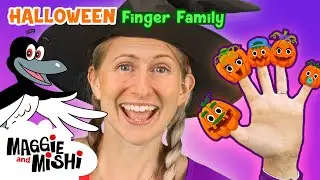 🎃🖐️ Halloween Finger Family Song with Maggie and Mishi! | Preschool Learning 👻