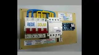 Sistema Transferência Automática Rede E Solar Inversor Ligado 24hs