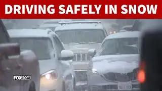 Snow driving safety tips as road treatment is underway in Maryland