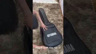 Bao da đ&agrave;n guitar 3 lớp d&agrave;y dặn