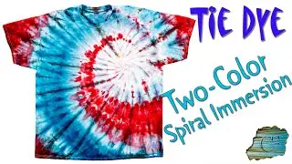 Tie Dye:  Two-Color Spiral Infusion [Vertical, Low Immersion, Ice Dye]