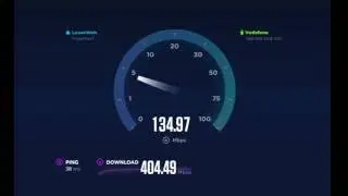 Vodafone / Kabel Deutschland Speedtest - 400Mbit/s