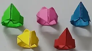 How to Make Paper Craft Ring || Origami Ring || Handmade Paper Craft Ring || DIY paper Ring