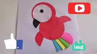 DIY Crafts - Paper Birds|| Paper Parrot | Paper Circle Crafts | DIY Paper Toys I Kids Crafts