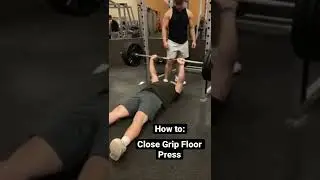 Gladiator Strength: Close Grip Floor Press How to