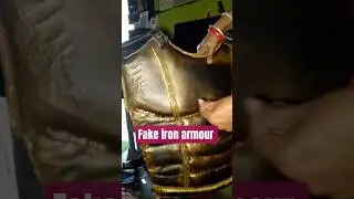fake iron armour costume #ironarmor #minecraft #shorts
