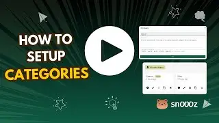 How to Set Up Categories in Snoooz