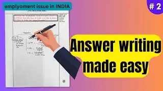 Employment issue in India model answer discussion