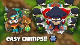 How To Beat X Factor CHIMPS EASILY!! (Bloons Tower Defence 6)