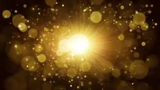 golden light backdrop happy holidays birthday luxury background particles video