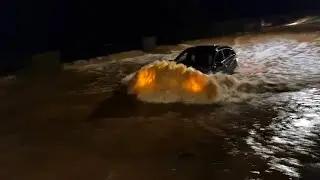 Crazy cars attempt to cross flooded road! Kenilworth Ford: Flood Compilation: EP 28